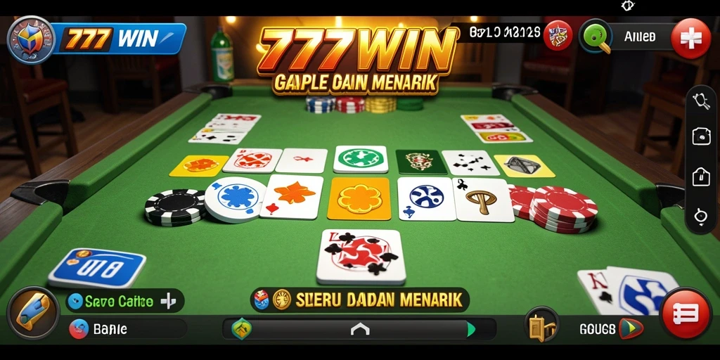 Tampilan gameplay Gaple yang seru dan interaktif.
