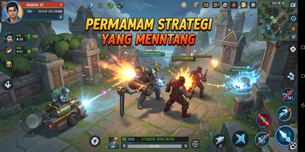 Tampilan visual gameplay 8II yang menegangkan dan penuh strategi.