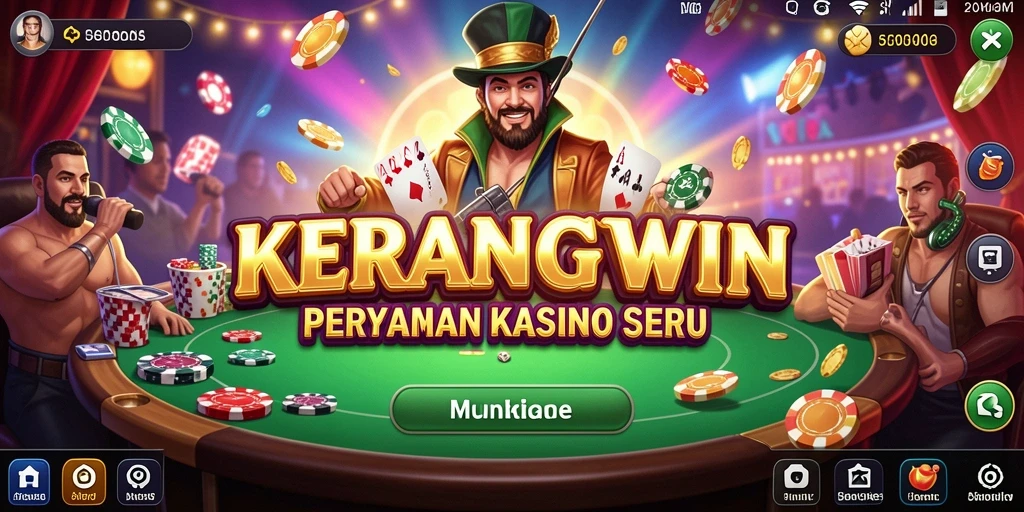 Tangkapan layar gameplay KERANGWIN menunjukkan keseruan dalam bermain kasino.