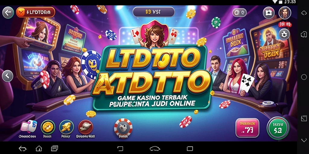 Tampilan gameplay LTDTOTO yang menawan dengan grafis kasino yang memukau.