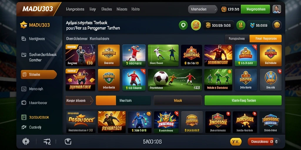 Tampilan menarik dari aplikasi Sportsbook MADU303 saat bertaruh.