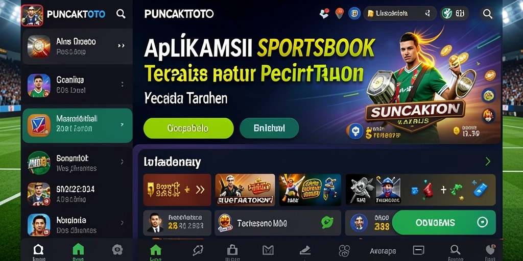 Tampilan screenshot PUNCAKTOTO dengan fitur taruhan olahraga.