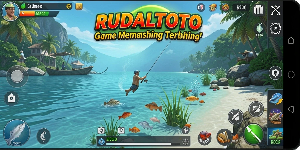 Tampilan menarik dari gameplay RUDALTOTO dengan grafis memancing yang menakjubkan.
