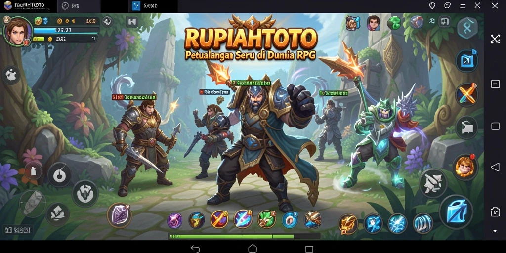 Screenshot gameplay RUPIAHTOTO yang menunjukkan aksi seru dalam RPG.